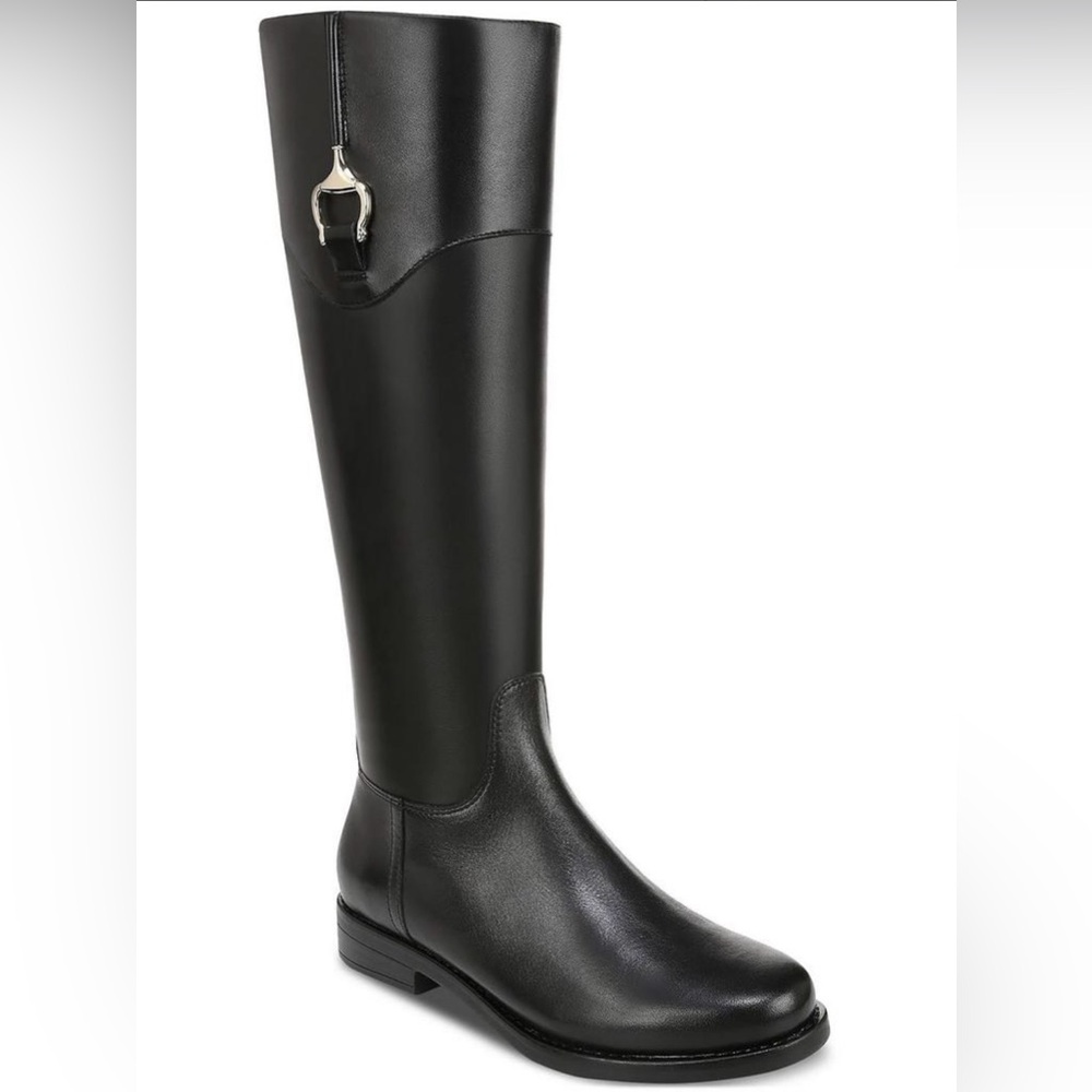 Giani Bernini Womens Sandraa Memory Foam Knee High Riding Boots Black Size 8 M